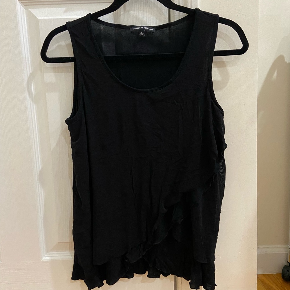 Ruffled tank